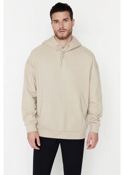 Erkek Kapüşonlu Düşük Kol Uzun Kollu Oversize Kalıp Sweatshirt Fonksiyonel Dayanıklı Rahat modelleri