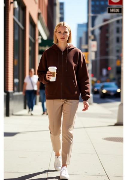 Kadın Kapüşonlu Düşük Kol Fermuarlı Sweatshirt Uzun Kollu Kalıp Fonksiyonel Dayanıklı Spor fiyatları