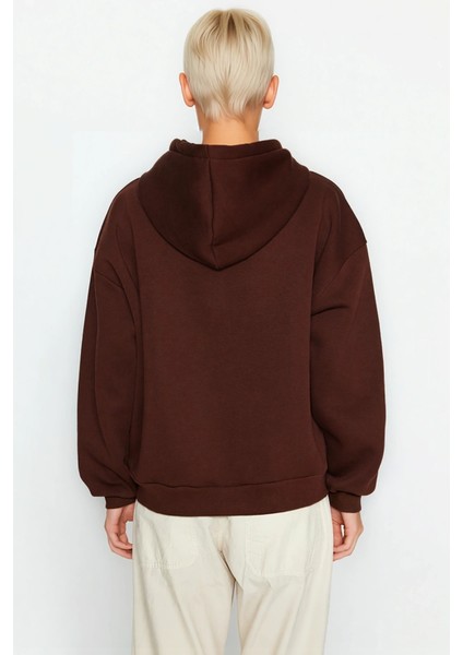 Kadın Kapüşonlu Düşük Kol Fermuarlı Sweatshirt Uzun Kollu Kalıp Fonksiyonel Dayanıklı Spor fırsatları