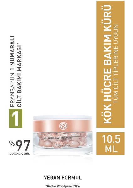 Yaşlanma Karşıtı Yenileyici Bitkisel C Vitaminli Kök Hücre Bakımı Kür 10.5ml