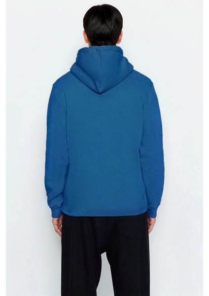 Erkek Kapüşonlu Standart Kol Regular Kalıp Slogan Desenli Sweatshirt Fonksiyonel Dayanıklı fırsatları