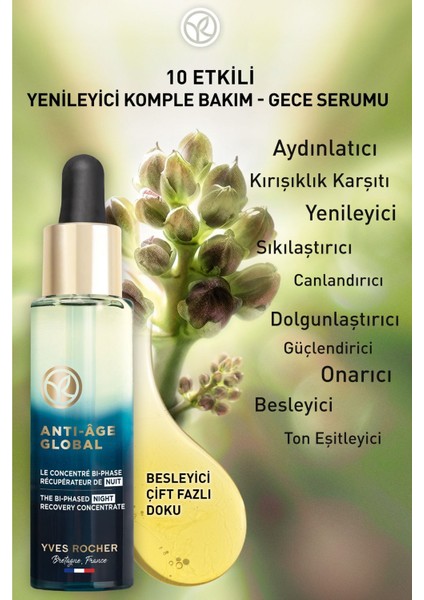 Yaşlanma Karşıtı Bitkisel Kök Hücre Bakımı Nemlendirici Gece Serumu 30ML fiyatları