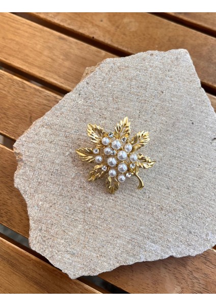 Taşlı Yaprak Broş fiyatları