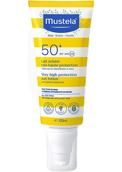 Nessiworld Mustela Very Higt Protection Güneş Losyonu 50 SPF 200 ml