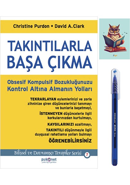 Takıntılarla Başa Çıkma - Christine Purdon Kitabı- Psikonet Yayınları (Kalem ve Not Defterli)