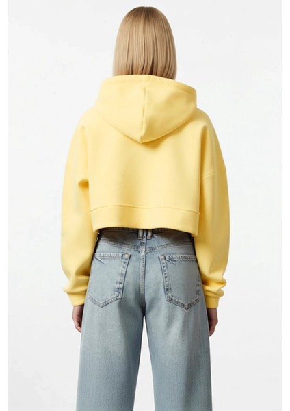 Kadın Kapüşonlu Fermuarlı Düşük Kol Örme Sweatshirt Fonksiyonel Dayanıklı Kaliteli Estetik fırsatları