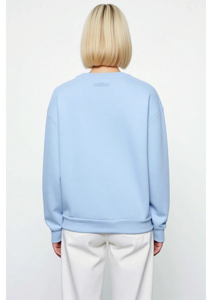 Kadın Bisiklet Yaka Düşük Kol Regular Kalıp Örme Sweatshirt Fonksiyonel Dayanıklı Kaliteli fırsatları