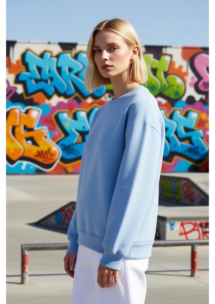 Kadın Bisiklet Yaka Düşük Kol Regular Kalıp Örme Sweatshirt Fonksiyonel Dayanıklı Kaliteli indirimleri