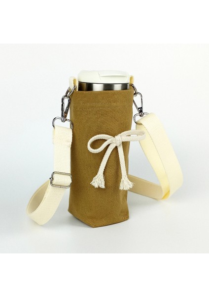 El Yapımı 0,5 Litrelik Matara Termos Kılıfı Fiyonk Hardal fırsatları