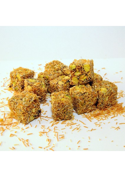 Çifte Kavrulmuş Antep Fıstıklı Kadayıf Kaplı Lokum 300GR modelleri