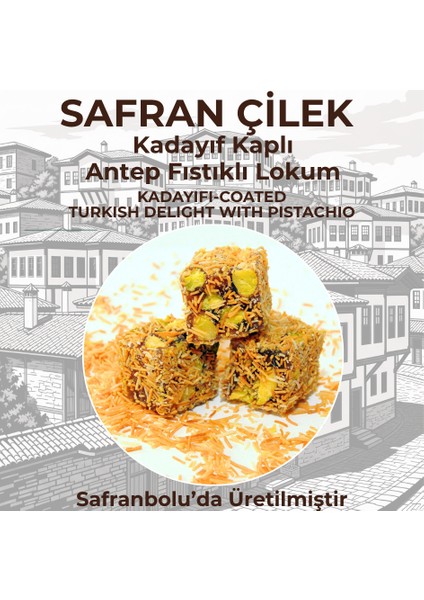 Çifte Kavrulmuş Antep Fıstıklı Kadayıf Kaplı Lokum 300GR