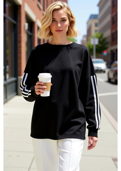 Kadın Bisiklet Yaka Düşük Kol Uzun Kollu Geniş Kalıp Sweatshirt Fonksiyonel Dayanıklı Spor fiyatları