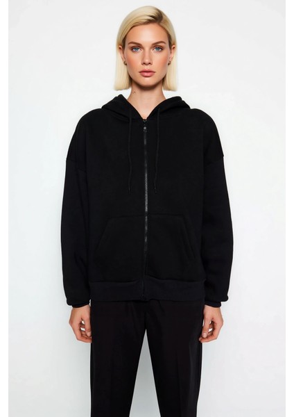 Kadın Kapüşonlu Düşük Kol Fermuarlı Sweatshirt Uzun Kollu Kalıp Fonksiyonel Dayanıklı Spor modelleri