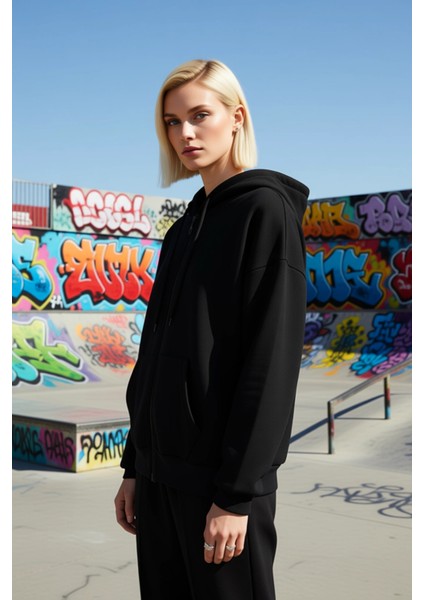 Kadın Kapüşonlu Düşük Kol Fermuarlı Sweatshirt Uzun Kollu Kalıp Fonksiyonel Dayanıklı Spor indirimleri