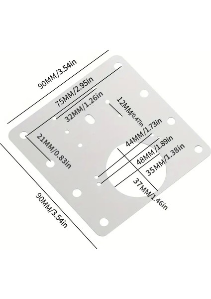 Paslanmaz Çelik Menteşe Onarım Plakası - Lisinya
