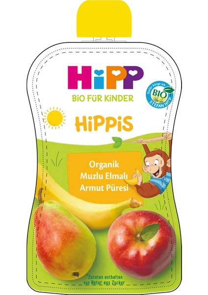 Organik Muzlu Elmalı Armutlu Meyve Püresi 100 gr modelleri