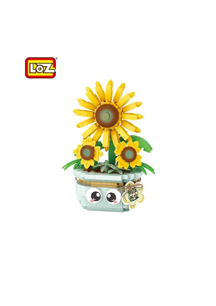Evcil Çiçek Serisi: Saksıda Ayçiçeği | 320 Parça Mikro Bloklar | 14+ Yaş | Çiçek Maketi
