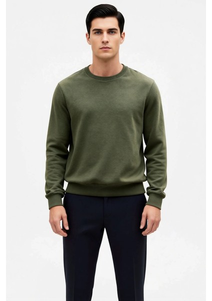 Erkek Bisiklet Yaka Standart Kol Regular Kalıp Sweatshirt Fonksiyonel Dayanıklı Kaliteli Şık modelleri