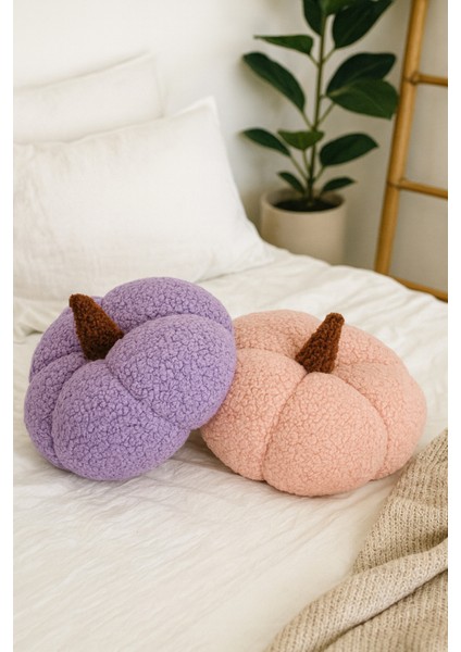 %100 Doğal Teddy Dekoratif Balkabağı Kırlent/yastık