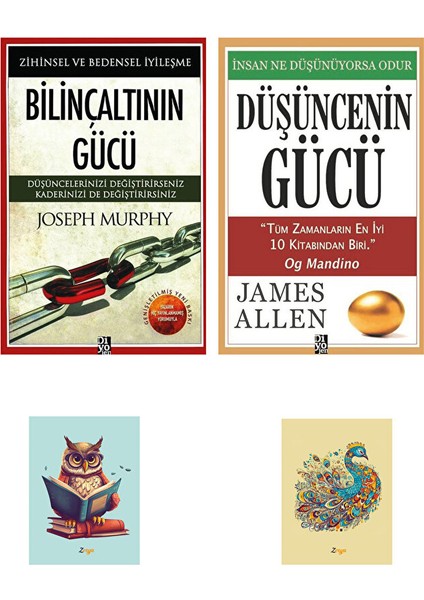 Bilinçaltının Gücü - Düşüncenin Gücü - Diyojen Yayıncılık - Not Defterli Seti
