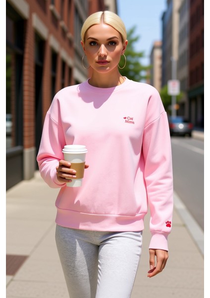 Kadın Bisiklet Yaka Düşük Kol Nakışlı Örme Sweatshirt Fonksiyonel Dayanıklı Kaliteli Rahat fiyatları