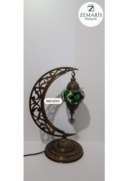 El Yapımı Otantik Mozaik Hilal Masa Lambası Abajur fiyatları