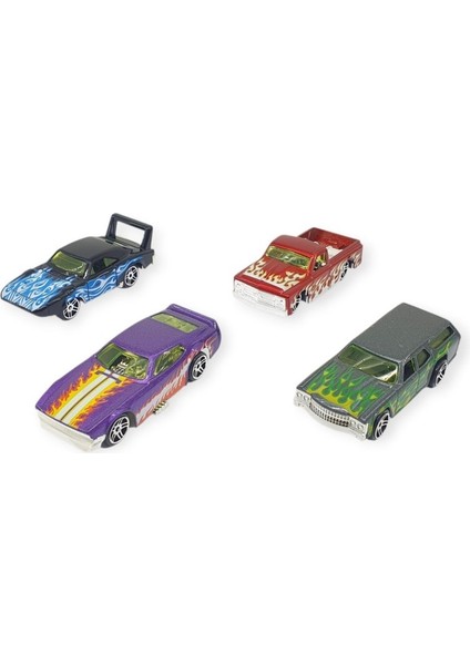 Alloy Racer 4'lü Araç Seti - 780-413 (Lisinya)