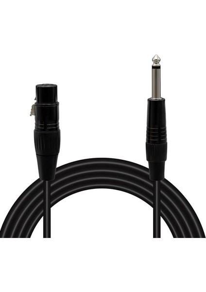LD379 Xlr Dişi - 6.3 mm Mono Erkek 1 Metre Kablo