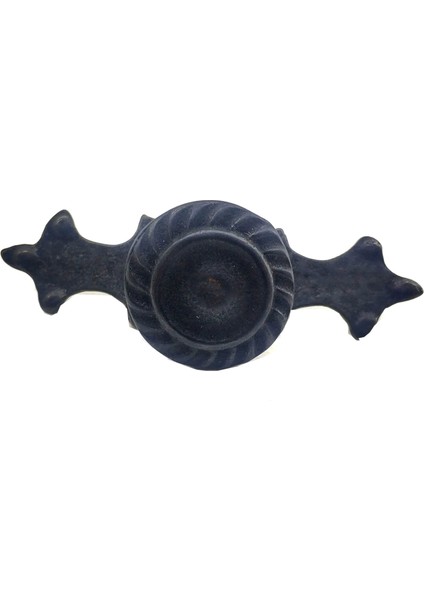 Antika Tarz Dekoratif Pirinç Çizgili Düğme - 35X100 Mm, Büyük, Oksit - Lisinya