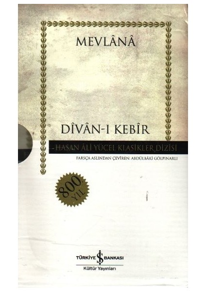 Divan-I Kebir (8 Cilt Takım) (Karton Kapak Kutulu)