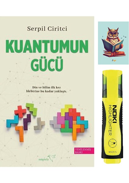 Kuantumun Gücü - Serpil Ciritci - Müptela Yayınları - Sarı Fosforlu Kalem - Not Defter Seti