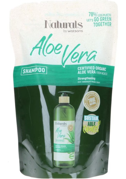 Natural Aloe Vera Infused Refill Shampoo 450 ml – Moisturizing And Repairing Treatmentbkr fiyatları