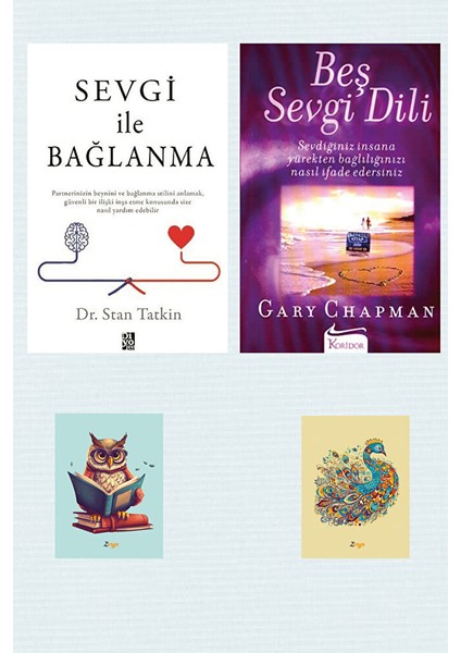Sevgi ile Bağlanma - Stan Tatkin - Beş Sevgi Dili - Gary Chapman- Not Defterli Seti