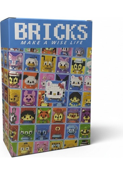 Bricks Hello Kitty Karakter Figürü 3D Mini Yapboz LEGO Oyuncak fiyatları