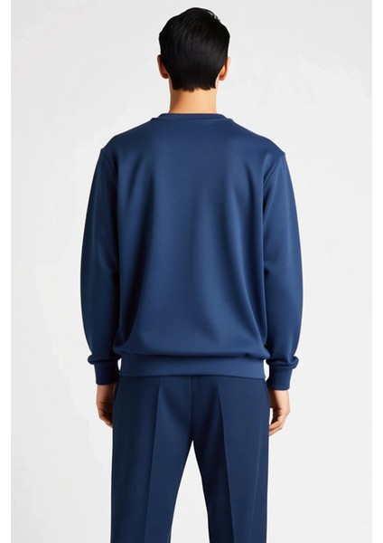 Erkek Düz Bisiklet Yaka Düşük Kol Uzun Kollu Sweatshirt Fonksiyonel Dayanıklı Kaliteli Şık fırsatları