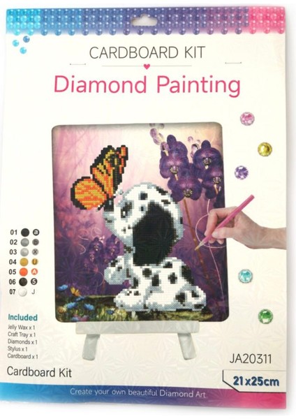 Boncuklu Taşlı Mozaik Elmas Goblen Tablo Resim Puzzle Dıamond Paıntıng 21X25 Çocuklar Için