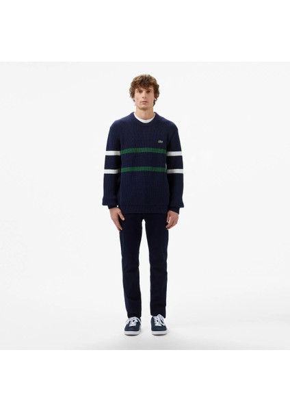 Erkek Çizgili Regular Fit Triko fırsatları