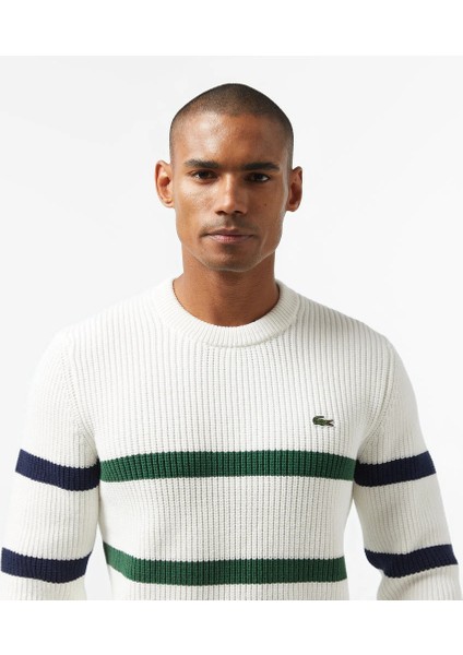 Erkek Çizgili Regular Fit Triko fırsatları