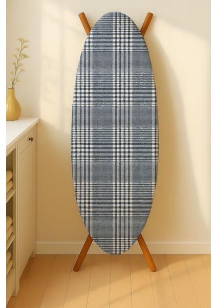 Ranforce Biyeli Çizgili Isıya Dayanıklı Ütü Masası Kılıfı 142X55 cm