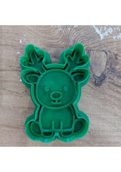 Yılbaşı Temalı 4'lü Kurabiye Kalıbı Seti - Polimer Kil, Oyun Hamuru Damga ve Kesici Şekillendirici🎄 modelleri