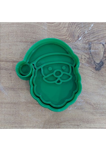 Yılbaşı Temalı 4'lü Kurabiye Kalıbı Seti - Polimer Kil, Oyun Hamuru Damga ve Kesici Şekillendirici🎄