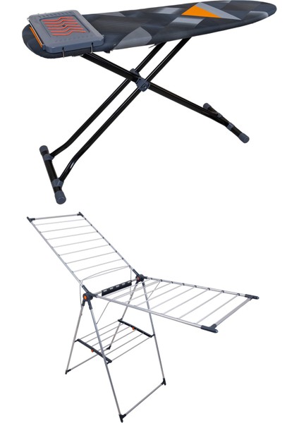 Titanic Full Alüminyum Çamaşır Kurutmalık ve Ütü Masası Seti