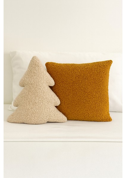 Teddy Dekoratif Çam Ağacı ve Balkabağı Yastık ve Iç Dolgulu Kırlent modelleri