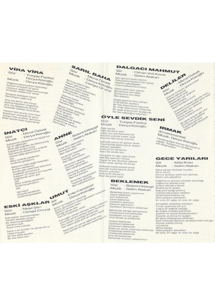 Yeni Türkü – Vira Vira – Kaset – 1990 – Koleksiyon Ürünü fırsatları