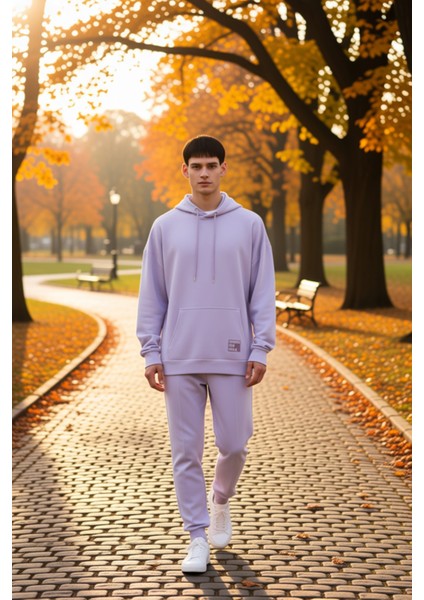 Erkek Kapüşonlu Düşük Kol Uzun Kollu Oversize Kalıp Sweatshirt Fonksiyonel Dayanıklı Rahat