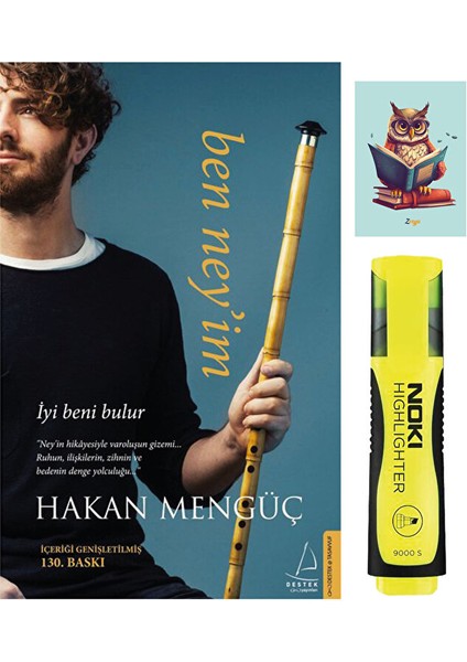 Ben Neyim - Hakan Mengüç - Destek Yayınları 9786053113577 Sarı Fosforlu Kalem - Not Defterli Seti