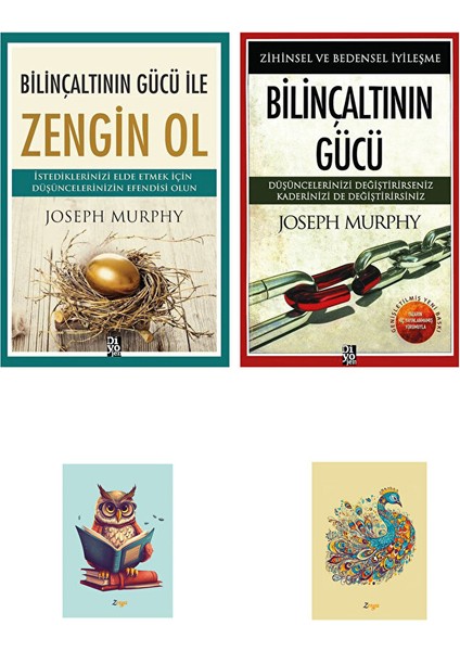 Bilinçaltının Gücü ile Zengin Ol - Joseph Murphy Kitapları - Diyojen Yayıncılık - Not Defteri Seti