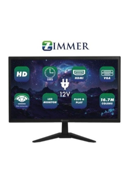 Zımmer 20'' Monıtör Tv (12V)