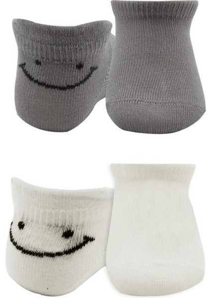 Nessiworld 2'li Sneakers Smile Penye Çorap BS20106 Gri Ekru fiyatları