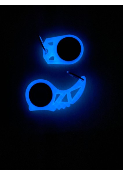 Glow In The Dark Rulmanlı Keyrambit 2’li Set – Baba Oğul / Abi Kardeş Özel Hediye – Büyük + Küçük Model